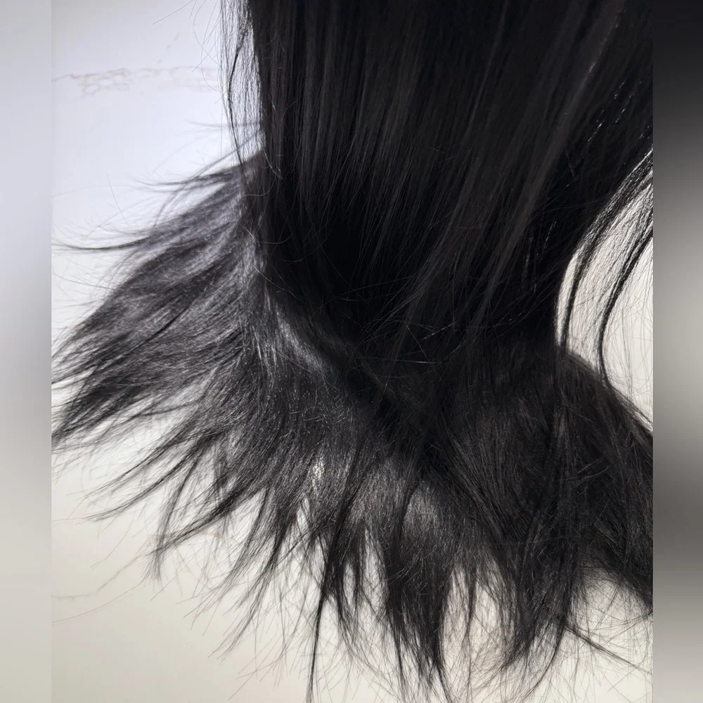 HAIR, 28” Straight, Center Part, Jet Black - Picture 7 of 11